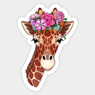 Summer Giraffe Sticker